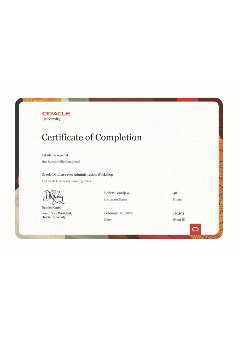 Oracle Database Administrator